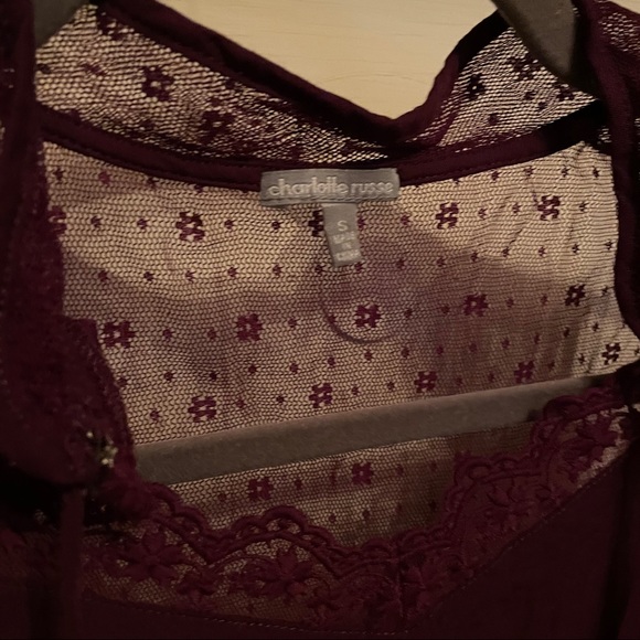Charlotte Russe - Purple Lace Tank - Picture 3 of 3